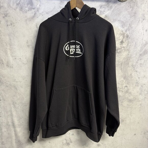 Vintage George Lopez Hoodie Mens 2XL Black Comedy Comedian Sweatshirt - Picture 2 of 8